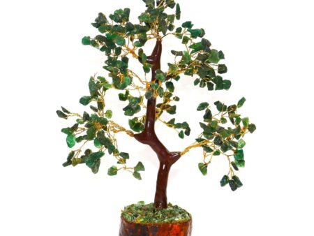 Crystal Tree Good Luck Showpiece for Home Decor Items Crystals Gemstones Bonsai Money Tree for Good Luck, Decoration Gift Item (Green Jade)